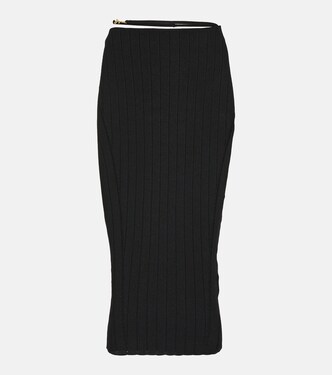 La Jupe Pralu ribbed-knit midi skirt | Jacquemus