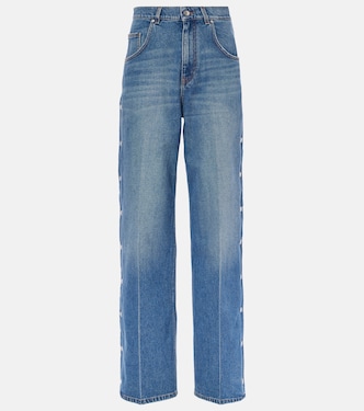 Jeans a gamba larga a vita media | Stella McCartney