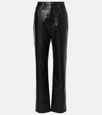 90's Pinch Waist high-rise straight pants | Agolde