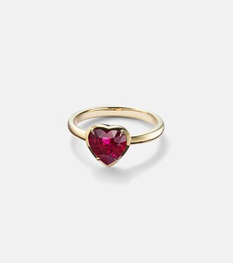 Bague Heart en or 18 ct et rubis | Anita Ko