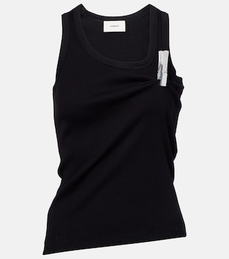 Washing Clip cotton jersey tank top | Coperni