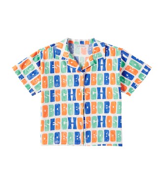 Logo printed cotton shirt | Bobo Choses