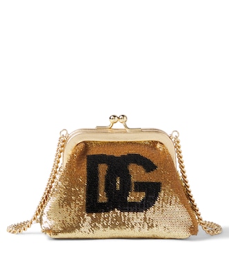 DG sequined satin shoulder bag | Dolce&Gabbana Kids
