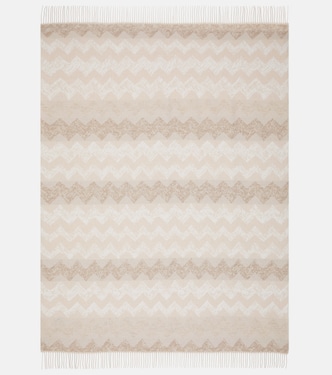 Colcha Gessetti en mezcla de lana en zigzag | Missoni