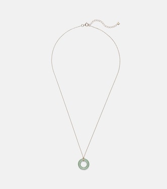 Collar Donut de oro de 14 ct con jade | Mateo