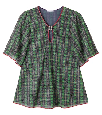 Plaid lamé kaftan | Oséree Kids