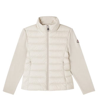 Chaqueta en mezcla de lana con paneles de plumas | Moncler Enfant