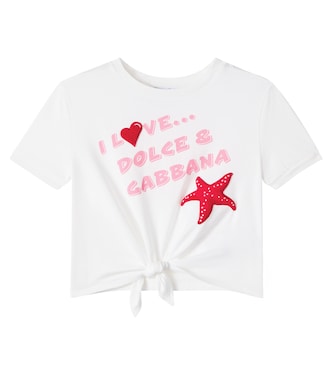 Printed cotton jersey T-shirt | Dolce&Gabbana Kids
