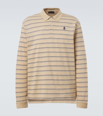 Striped cotton piqué polo shirt | Prada