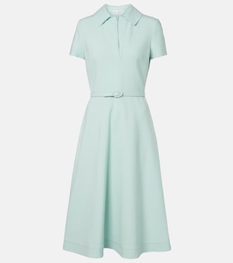 Belted wool-blend midi dress | Oscar de la Renta