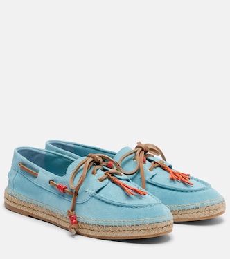 Seafarer beaded suede espadrilles | Aquazzura