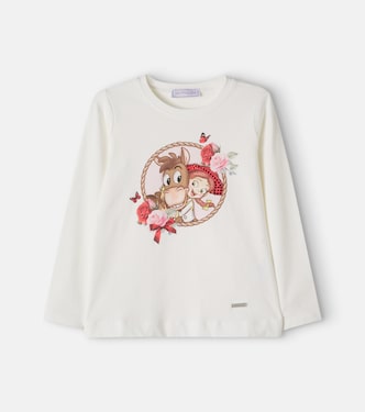 x Disney® cotton-blend jersey T-shirt | Monnalisa