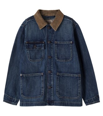 Corduroy-trimmed denim field jacket | Polo Ralph Lauren Kids