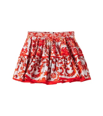 Printed cotton skirt | Dolce&Gabbana Kids