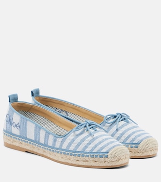 Isla striped canvas espadrilles | Chloé