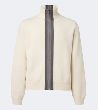 Pullover mit Reißverschluss aus Wolle | Gucci