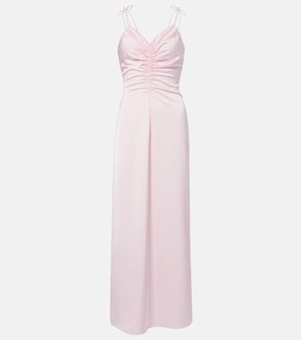 Ruched satin maxi dress | Rotate