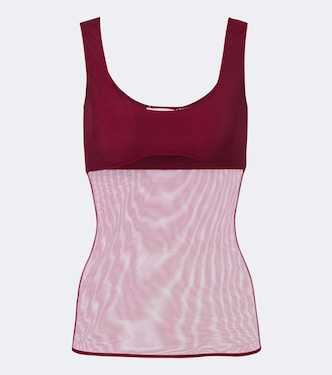 Semi-sheer tank top | Nensi Dojaka