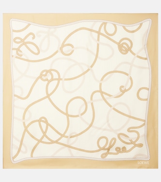 Anagram silk twill scarf | Loewe