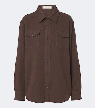 Cashmere shirt with amethysts | God's True Cashmere