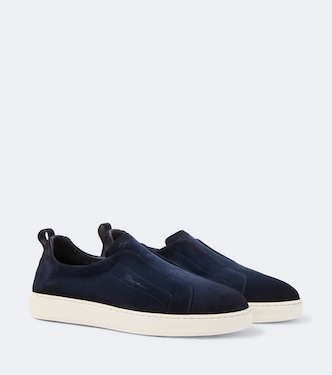 Suede slip-on sneakers | Santoni