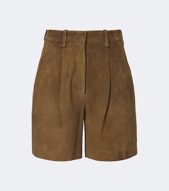 Suze pleated suede shorts | Joseph
