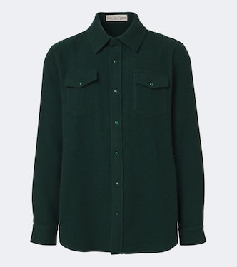 Chemise en cachemire à malachite | God's True Cashmere