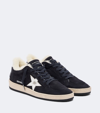 Ball Star shearling-lined suede sneakers | Golden Goose
