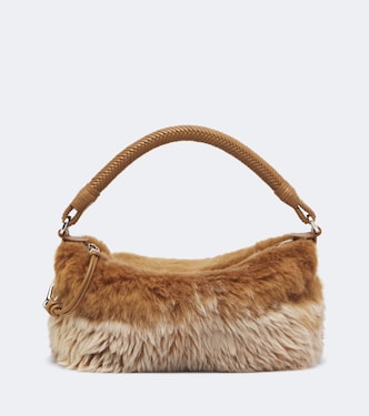 Cala Mini shearling top-handle bag | Loewe