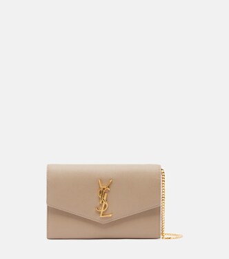 Uptown leather wallet on chain | Saint Laurent