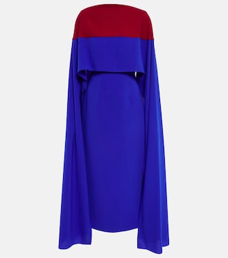 Elina cape midi dress | Roksanda