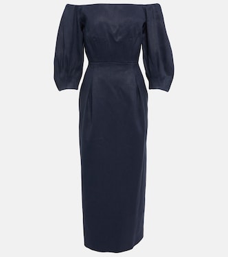 Robe midi Lo en chanvre et coton | Gabriela Hearst