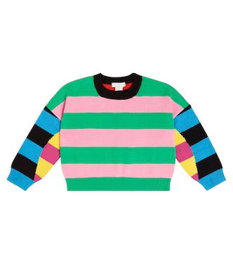 Striped cotton and wool sweater | Stella McCartney Kids