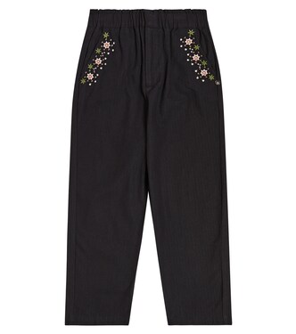 Embroidered cotton pants | Scotch & Soda Kids