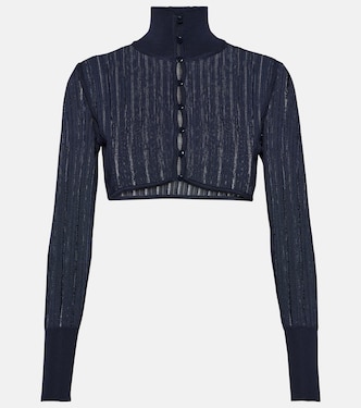 Cropped-Cardigan Crinoline | Alaïa