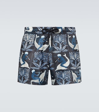 Bedruckte Badeshorts | Commas