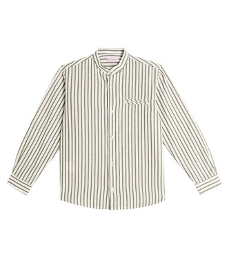Tomas striped cotton and linen shirt | La Coqueta