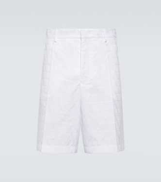 Jacquard cotton poplin shorts | Valentino