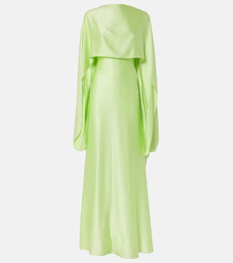 Caped satin gown | Roksanda