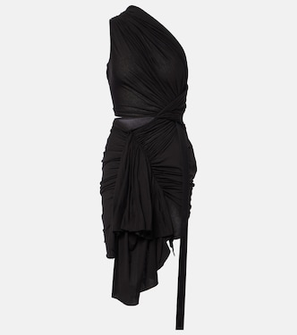 Robe midi DRKSHDW Fog en coton | Rick Owens