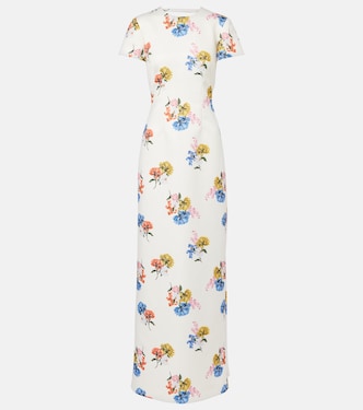 Robe longue Fosette à fleurs  | Emilia Wickstead