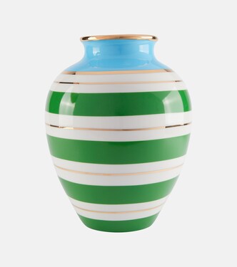 Portofino striped porcelain vase | Jonathan Adler