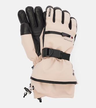Leather-trimmed ski gloves | Moncler