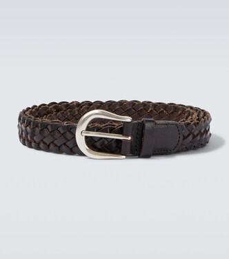 x Aaron Levine braided leather belt | Studio Nicholson