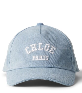 Logo denim baseball cap | Chloé Kids