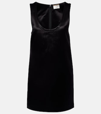 Vestido corto de satén | Saint Laurent