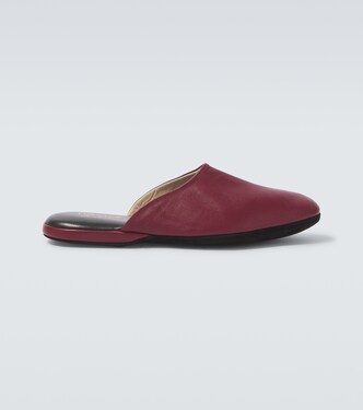 Leather slippers | Charvet
