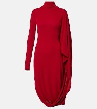 Caped crêpe jersey minidress | Stella McCartney