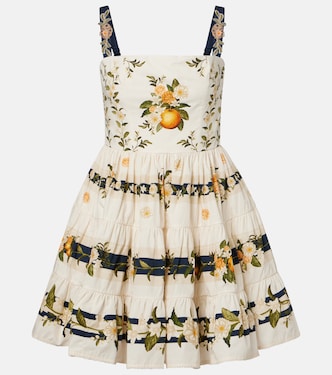 Lima floral cotton minidress | Agua by Agua Bendita