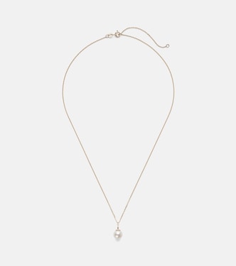 Essential 18kt gold necklace with pearl | Stone and Strand